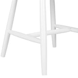 Lot 2 Chaises Blanches en Bois Naturel Design Classique Idéales pour Cuisine ou Salle à Manger au Style Scandinave ou Traditionnel Beliani