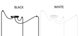 Light-Home Juta Spider Abat Jour Suspension Luminaire Lustre - Moderne Abat Jour Plafond - Métal et Tissu - E27 - Spider 3-Lumières 35 cm - Noir Base et Jute