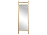 Vente-unique - Miroir échelle sur Pied en Bois de Teck - L. 56 x P. 5 x H. 180 cm - Naturel - Malang