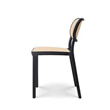 Kosmi - Chaise de Salle à Manger Noire au Style Vintage