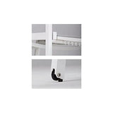 Gartentraum Chaise Longue de Jardin avec Roues et Dossier réglable - Chaise Longue Spirabilis/Blanc