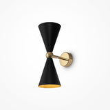 MAYTONI DECORATIVE LIGHTING Moderne Applique Murale, en Métal, Noir et Or, IP20, 2 ampoules excl. 2xE14 40W 230V.