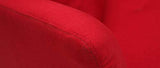 Miliboo Canapé Convertible Design 3 Places en Tissu Rouge Elin