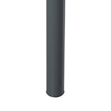 [en.casa] Table de Salle à Manger avec Plateau Rectangulaire Table à Manger Élégante pour Salon Cuisine Bureau MDF Acier 140 x 80 x 75 cm Gris Effet Chêne Noir