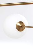 Kare 67562 Suspension Planets 6, Laiton, Doré/Blanc, 6er
