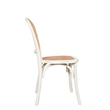 BISCOTTINI INTERNATIONAL ART TRADING Biscottini Thonet 88 x 45 x 45 cm Cuisine | Chaises en Bois Blanches, frêne, Blanc, 88x45x45 cm