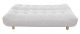 Miliboo Canapé Convertible scandinave Gris et chêne Yumi