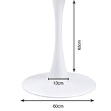 Kare Design Table Schickeria 110cm Effet marbre Blanc