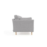 Kave Home - Canapé Gilma 2 Places Gris Clair avec Pieds Finition Naturelle 170 cm