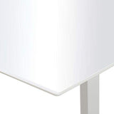 FAMIROSA Table de Salle à Manger Blanc Brillant 180x90x76 cm MDF