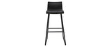 Miliboo Tabourets de Bar Design Noir 76 cm (Lot de 2) ONA