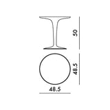 Kartell Tip Top Mono, Table, Noir