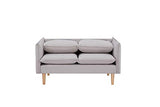 Marque Amazon - Movian Keitele- Canapé 2 places, 130 x 82 x 84 cm, Gris clair