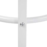 WOLTU 2 X Tabourets de Bar Bistro Tabouret Assise Rond en MDF et métal,Blanc BH237ws-2