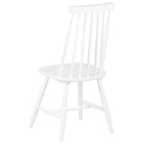 Lot 2 Chaises Blanches en Bois Naturel Design Classique Idéales pour Cuisine ou Salle à Manger au Style Scandinave ou Traditionnel Beliani