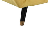 Mobilier Déco. Canapé 3 Places Velours Jaune Louise