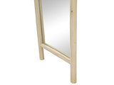 Vente-unique - Miroir échelle sur Pied en Bois de Teck - L. 56 x P. 5 x H. 180 cm - Naturel - Malang