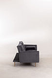 SKLUM Canapé Inclinable 3 Places en Velours Jehrd Graphite