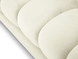 MICADONI - Canapé Mamaia - 2 Places - Velours - Beige Clair