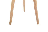 CLP Table d'Appoint Kolding I Table Basse Plateau Ronde en MDF Hauteur de la Table 56 cm I 3 Pieds en Bois de Caoutchouc I Couleur:, Couleur:Nature, Taille:40 cm
