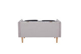 Marque Amazon - Movian Keitele- Canapé 2 places, 130 x 82 x 84 cm, Gris clair