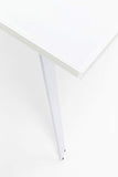 Kare Salle, Table à Manger, Verre, Blanc, 160 40 x90cm