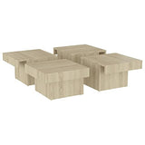 vidaXL Table Basse Table d'Appoint Table de Canapé Bout de Canapé Meuble de Salle de Séjour Salon Intérieur Chêne Sonoma 90x90x28 cm Aggloméré