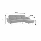 - Canapé d'angle Convertible. réversible 3 Places. Velours Vert Anglais. Pieds Fins Or Rose