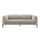 Mobilier-Deco Heidi - Canapé 3 Places en Velours côtelé Taupe