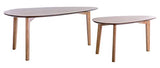 Miliboo Tables Basses gigognes scandinaves Bois Clair chêne (Lot de 2) ARTIK