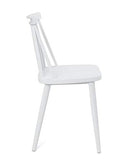 KAYELLES Lot de 2 - Chaise de Cuisine Plastique Style bistrot à barreaux BAO (Blanc)