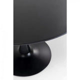 Kare Table Schickeria Noir Ø110 canapé, Bois partiel et MDF, 74x110x110cm