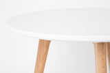 Felis Lifestyle Side Table BODINE Set of 2, Vinyle, Blanc, 50x50x45 cm