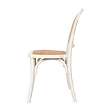 BISCOTTINI INTERNATIONAL ART TRADING Biscottini Thonet 88 x 45 x 45 cm Cuisine | Chaises en Bois Blanches, frêne, Blanc, 88x45x45 cm