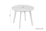 Homexperts Lina Table Basse, Chêne, Marron, D 50, H 40 cm