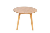 Homexperts Lina Table Basse, Chêne, Marron, D 50, H 40 cm