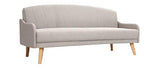 Miliboo Canapé Convertible scandinave 3 Places Gris Arya