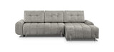 mb-moebel Canapé d'angle Droit/Gauche en lit Convertible avec Coffre 4 Places - Pieds en Métal, en Tissu - Salon & séjour - 290cmx172cmx96cm - Coraline (Droit, Cappuccino)