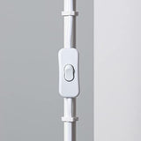 LEDKIA LIGHTING Lampadaire Métal Ulux 1450x250x250 mm Blanc E27 Métal pour Décoration Salon, Chambre, Cuisine
