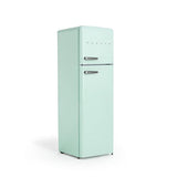 CREATE / FRIDGE STYLANCE TOP/Réfrigérateur Combi Aquamarine/Design et style rétro Vintage,245L,Congélateur,3 étagères