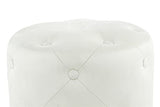 Qiyano Banquette rembourrée en velours - Tabouret de coiffeuse - Beige