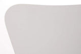 Chaise Empilable Calisto en Bois - Assise Ergonomique - Chaise de Salle d'Attente en Bois Chaise, Hauteur Assise 45 cm -Couleurs au Choix:, Couleur:Blanc