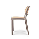 Kosmi - Chaise de Salle à Manger Beige Style Vintage