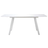 FAMIROSA Table de Salle à Manger Blanc Brillant 180x90x76 cm MDF