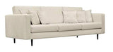 Fait à la main en Europe contemporain contemporain canapé 4 places en velours (Beige/Ecru)