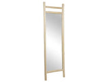 Vente-unique - Miroir échelle sur Pied en Bois de Teck - L. 56 x P. 5 x H. 180 cm - Naturel - Malang