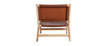Miliboo Fauteuil Ethnique Marron et Bois Clair Bondi