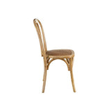 Tousmesmeubles Duo de Chaises Bois Naturel - Brett : Bois - L 42 x l 41 x H 89 cm - Neuf