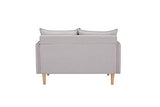 Marque Amazon - Movian Keitele- Canapé 2 places, 130 x 82 x 84 cm, Gris clair