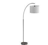 BRILLIANT 13258/05 Lampadaire blanc déporté CLARIE - E27 60w - Ampoule non incluse